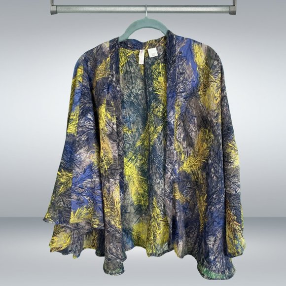 Xhilaration Cropped Flowy Sheer Kimono or Swing Cape - Picture 1 of 4